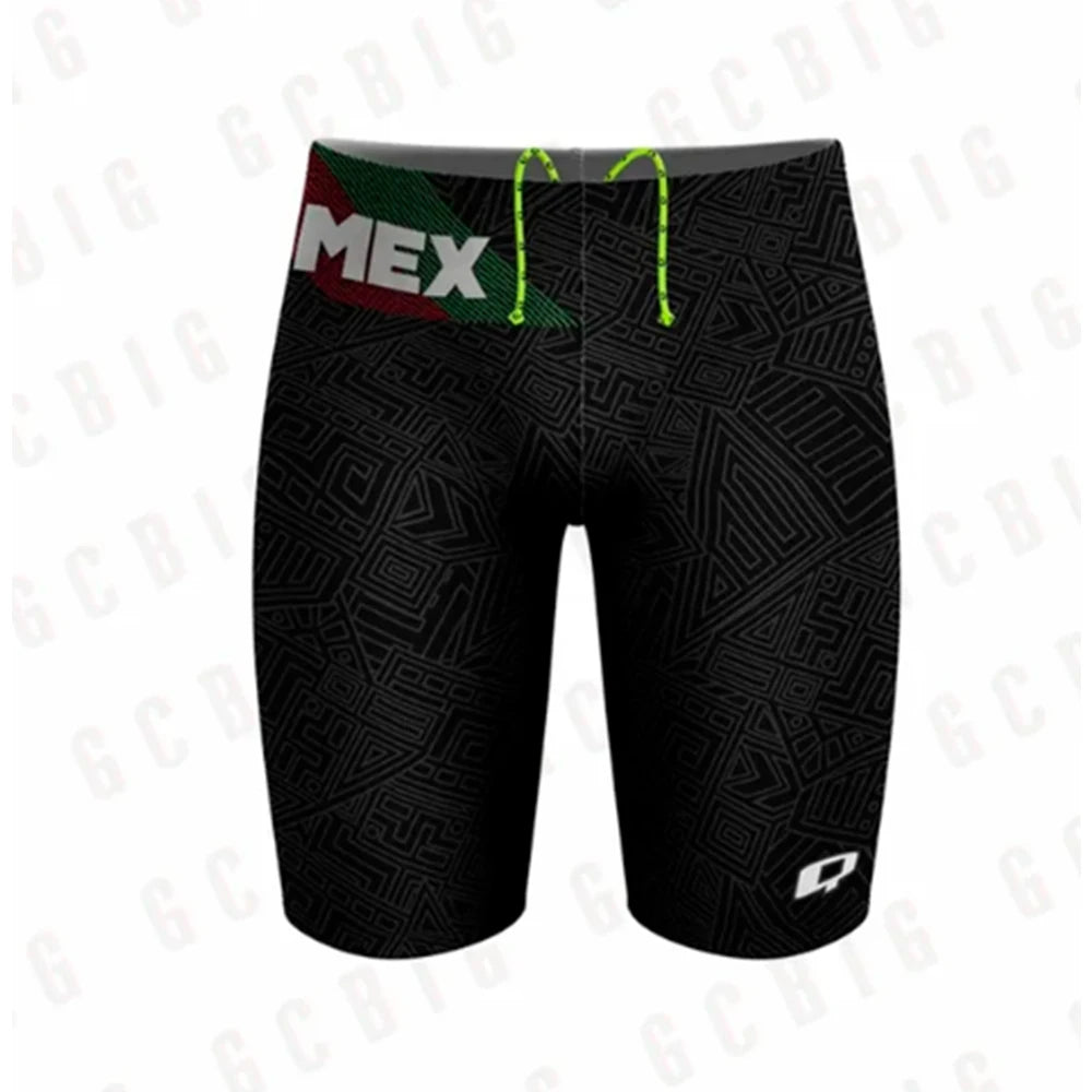 Men's Performance Jammers Swimsuit Swimming Trunks Professional Training Swimwear Sports Surfing Short