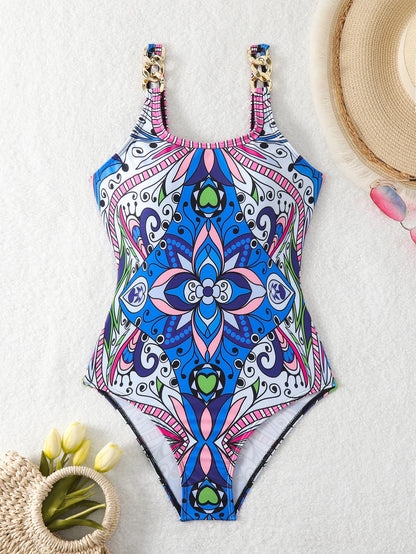 African Print One Piece Swimsuit Vintage Swimwear Women Swimsuit Bathing Suit Beachwear Monokini Female Swimming Suits