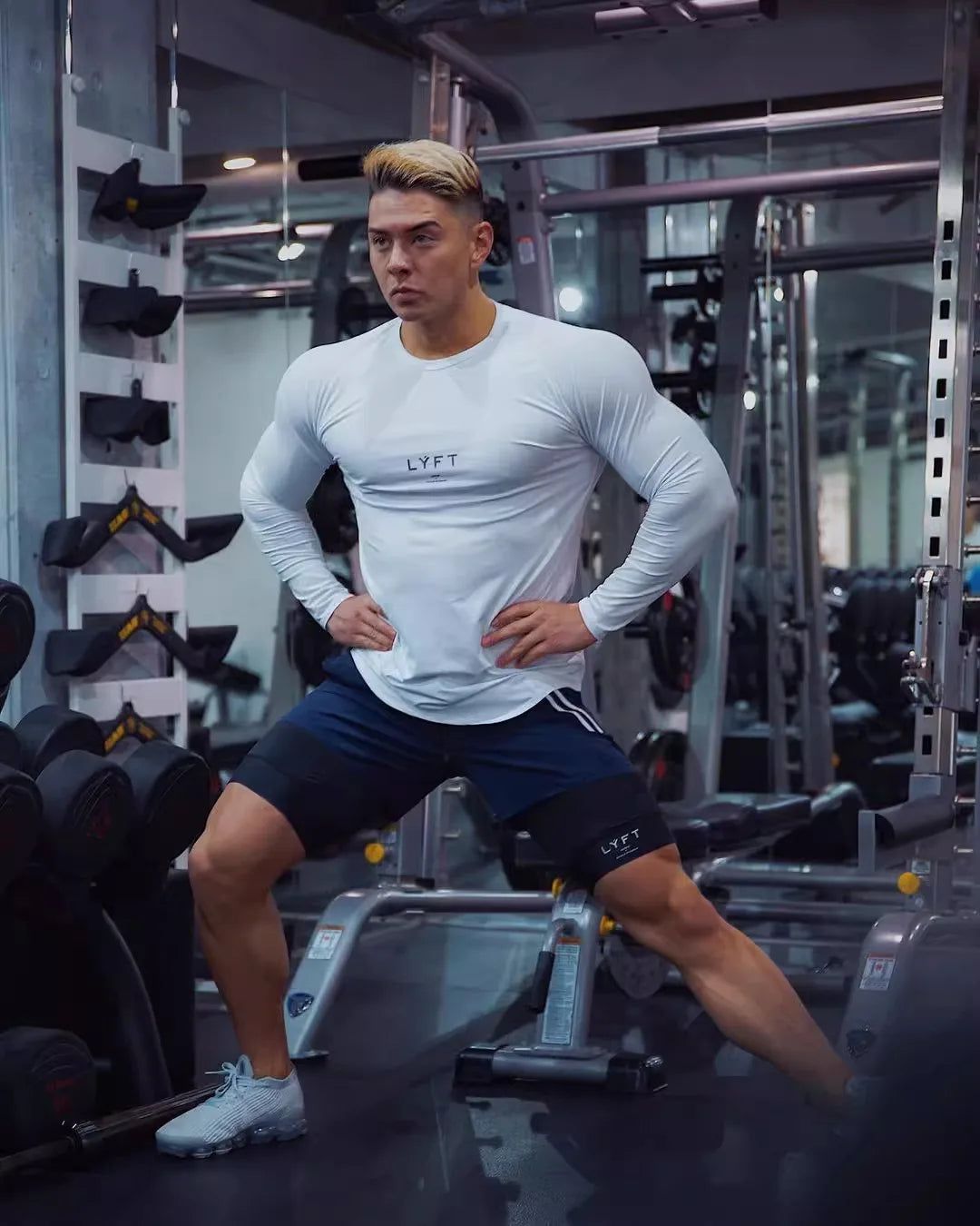 Running Training Men's Sports Shorts Double-layer Anti-glare Quick-drying Fitness Shorts