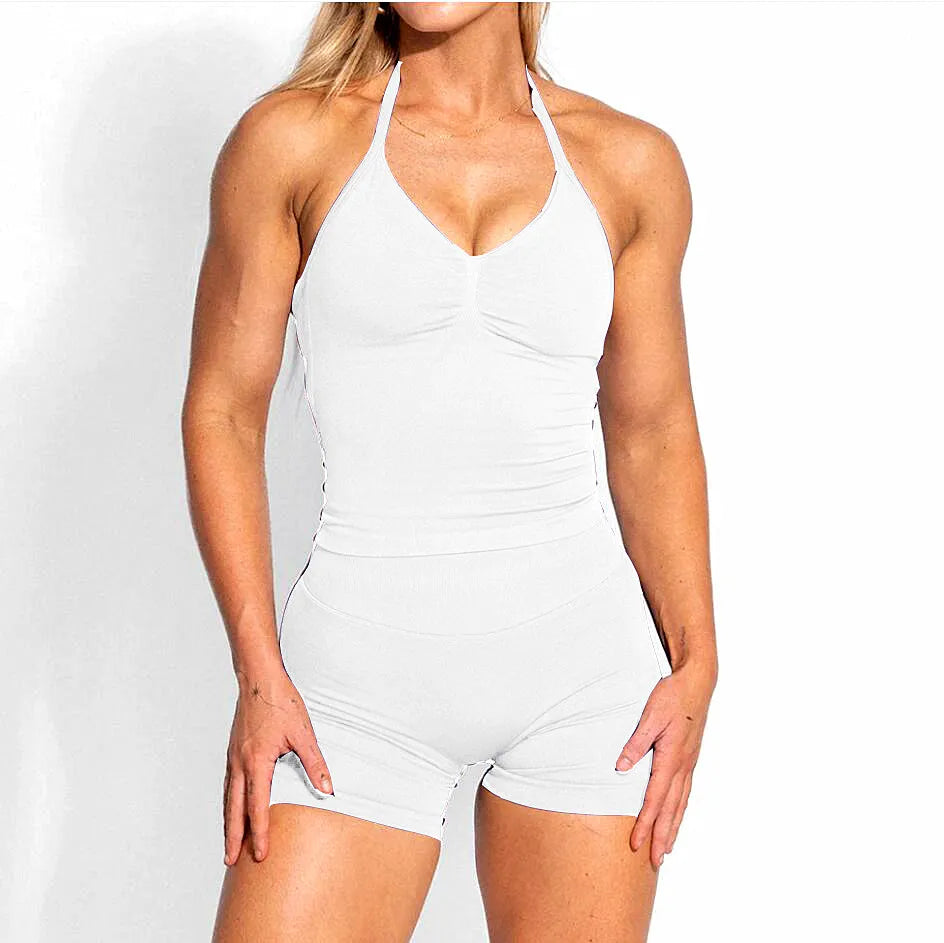 2PCS D-impact Yoga Set Women Tracksuit Workout Sportswear Gym High Waist Leggings Fitness Shorts Push Up Bras Sports Suits