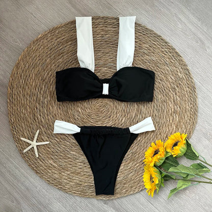 Black Bikini Micro Bikini Set Women Swimsuits Female Swimwear Brazilian Biquini Swimming Suit Solid Beachwear