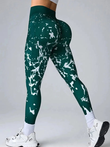 Fashion Women Beautiful Print Leggings Yoga Pants High Waist Jeggings Stretch Pants  Gym Fitness Sweatpants