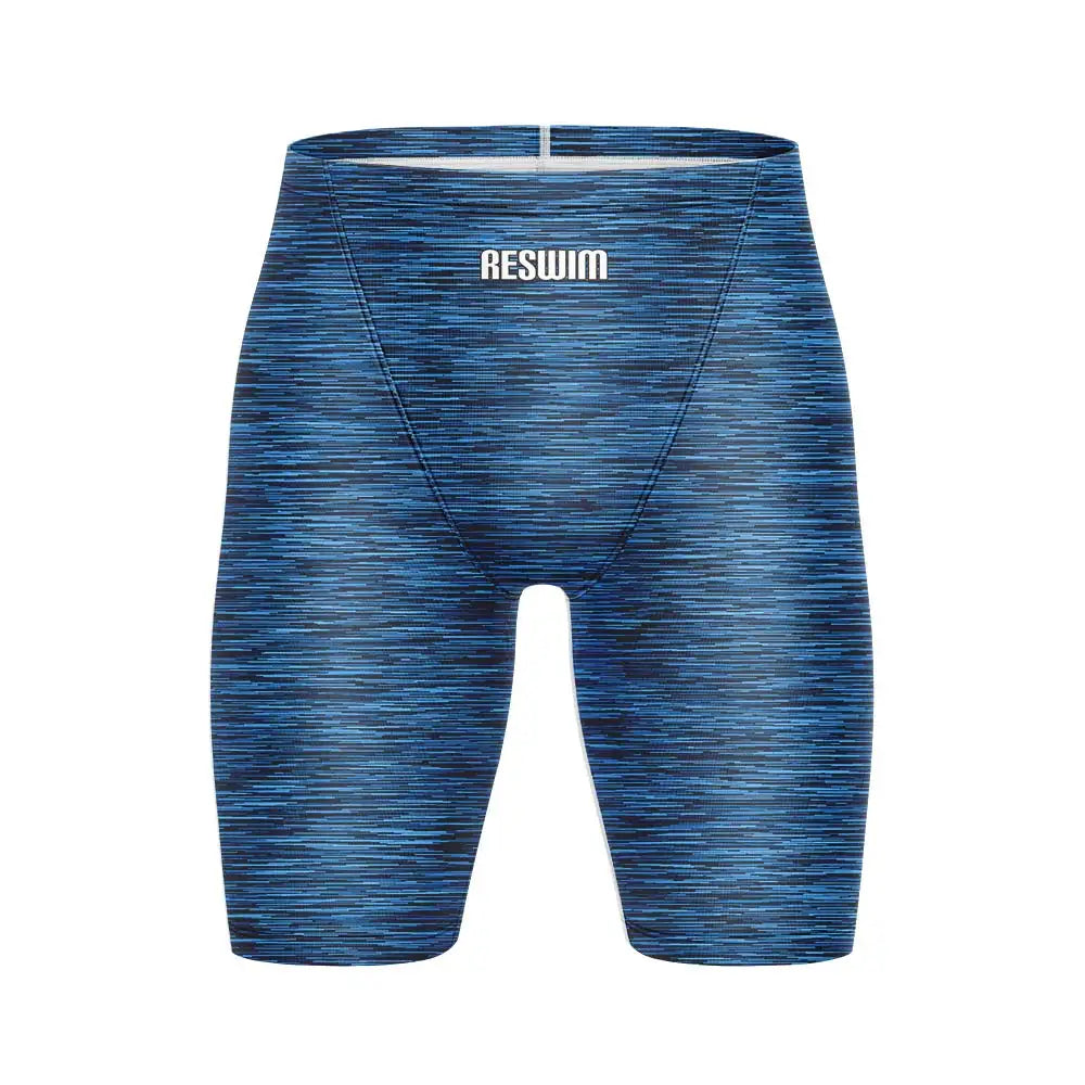 Summer Men's Printing Swim Jammer Shorts Athletic Training Swimsuit Beach Swimming Trunks Swimwear Lycra Tights Surfing Shorts