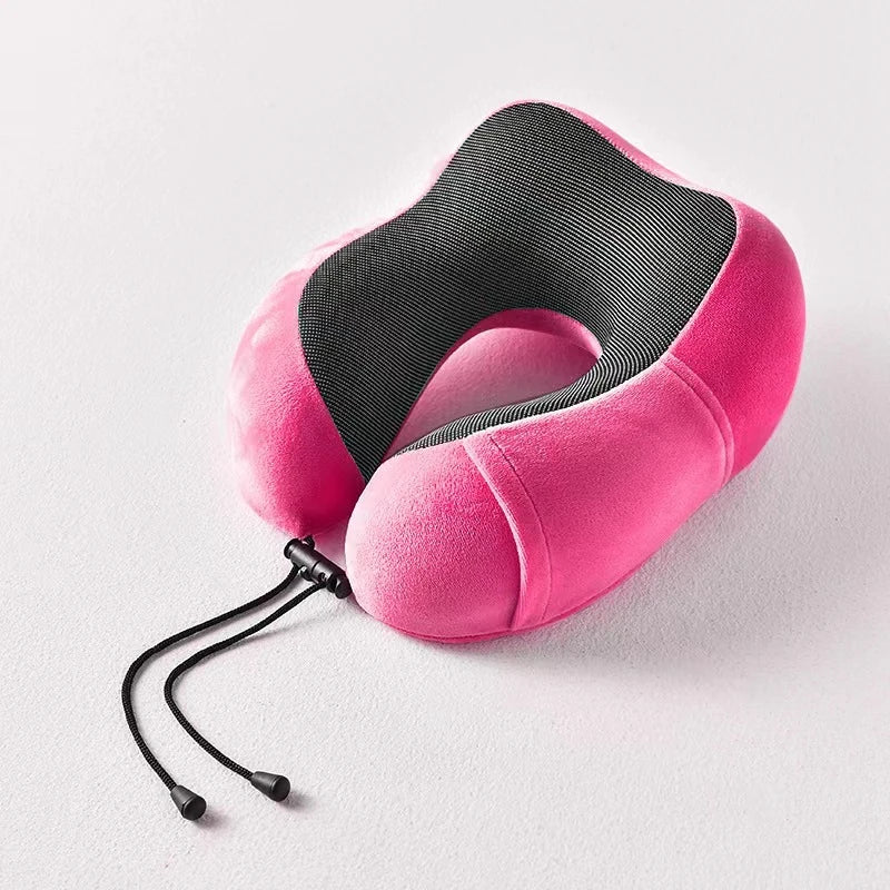 U Shaped Memory Foam Neck Pillows Soft Cervical Orthopedic Pillow Travel Essentials For Airplane Massage Neck Cushion