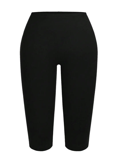 Women T-shirt Capri Leggings Set  Solid Two Piece Set O-Neck Loose Comfortable Short Sleeve Soft Elastic Calf-Length Pants Suit