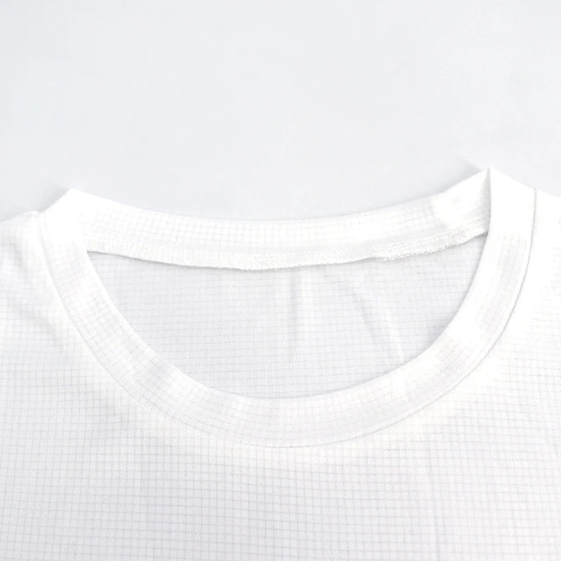 Mens Short Sleeve Sport t Shirt Quick Dry Running t-Shirt Breathable Fitness Shirt Top Ice Silk Gym Football Jerseys Man Clothes