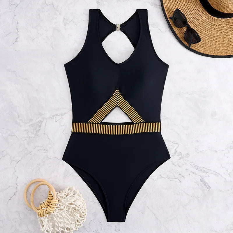 One-Piece Swimsuits Closed Women's Swimwear Push Up For Swimming Wear Body Bathing Suits Beachwear Pool Bather