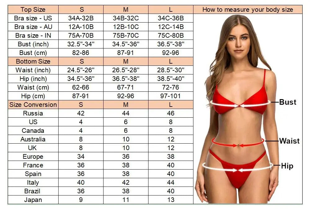 Scalloped Snake Skin Thong Bikini Female Swimsuit Women Swimwear Two-pieces Bikini set Bra Cup Bather Bathing Suit Swim