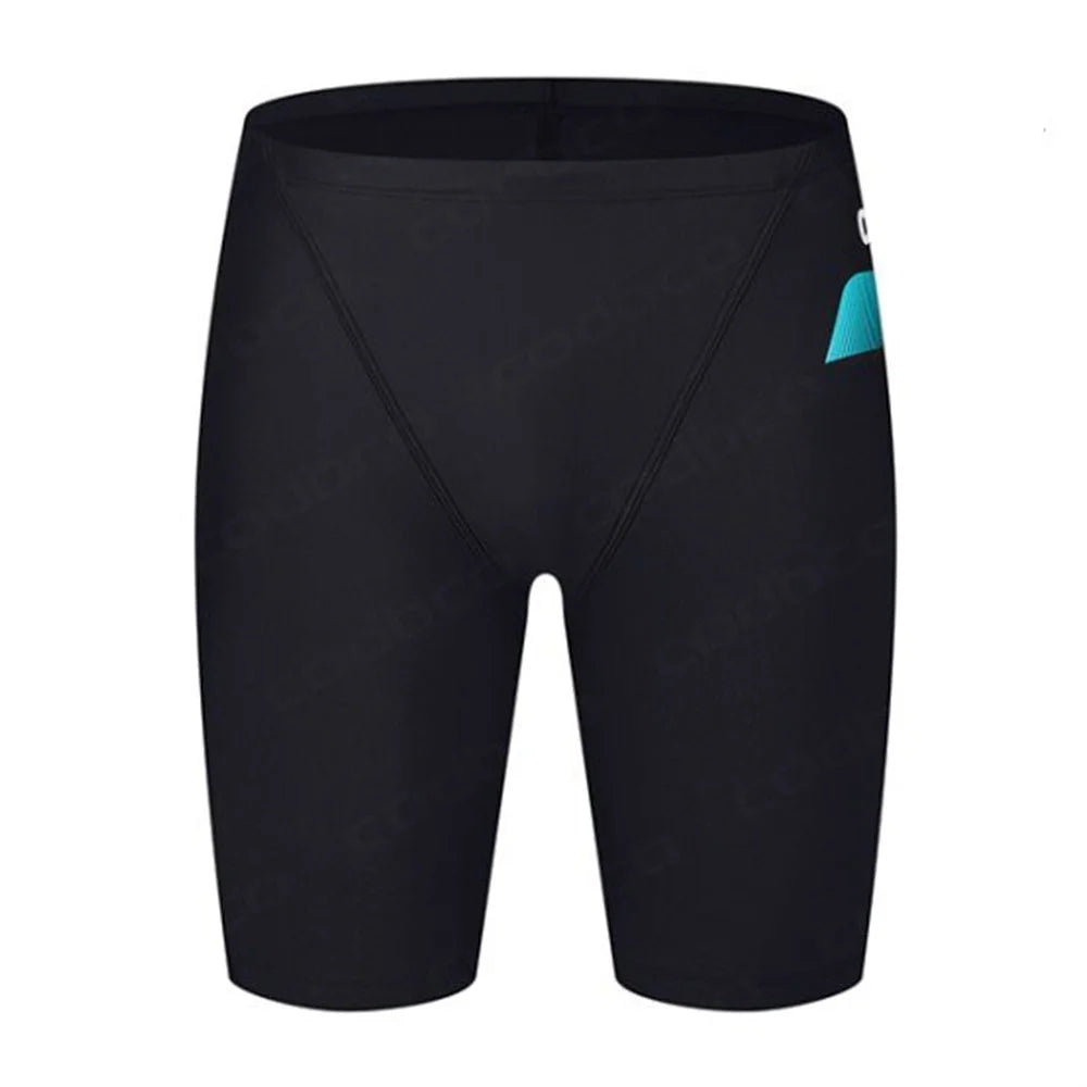 Summer Men's Swim Jammer Swimsuit Swimming Trunks Shorts Beach Tights Swim Pants Quick Dry Sports Running Surfing Diving Shorts