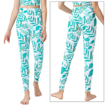Cloud Hide Yoga Pants Sports Leggings Women High Waist Trainer Long Tights Flower Push Up Running Trouser Workout S- XL