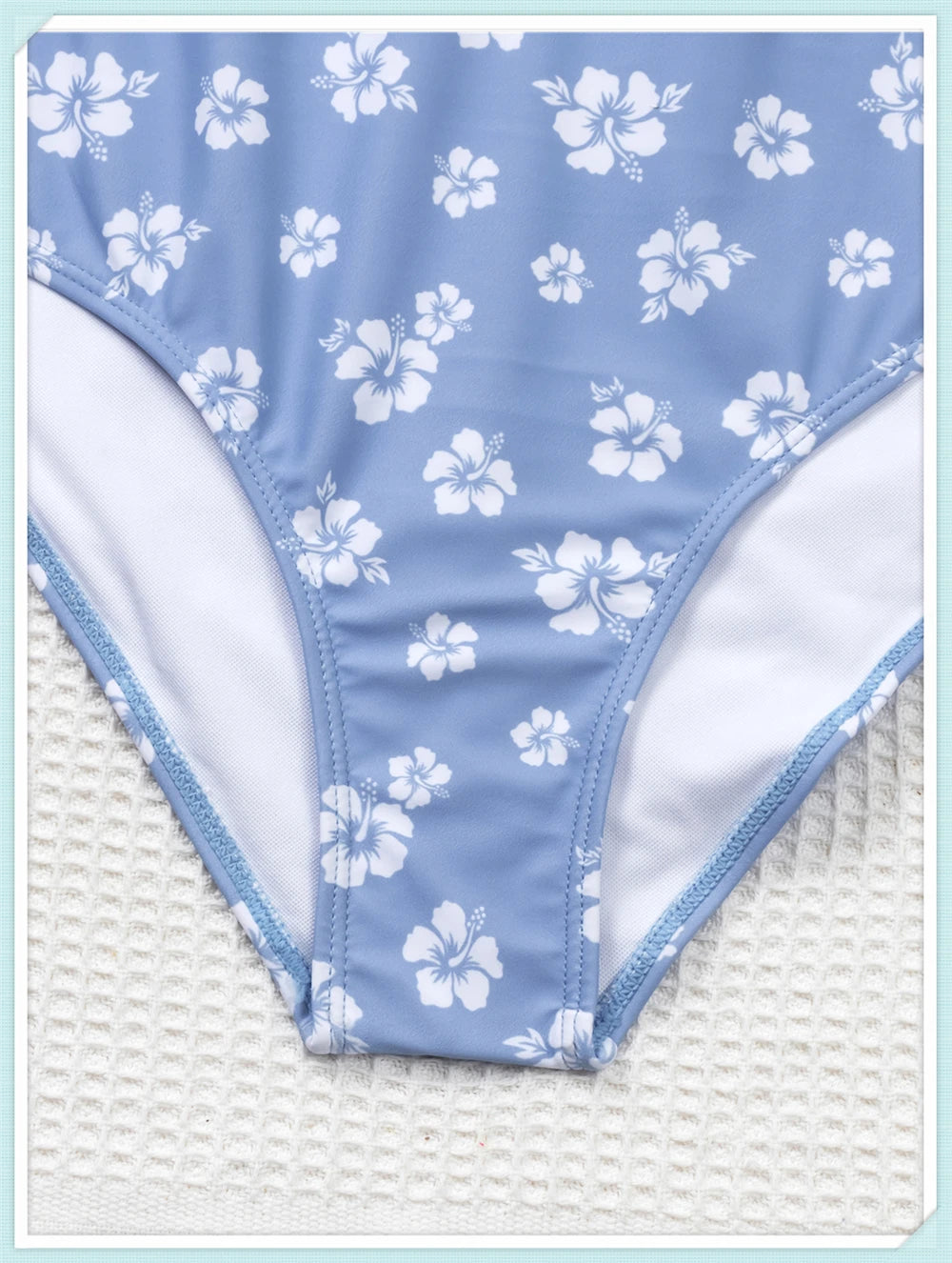 Straped Criss Back One Piece Swimsuit Vintage Swimwear Women Floral Print Bathing Suit Female Front Fold Beachwear Bodysuit