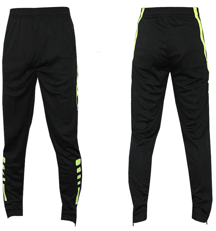 Men Running Sport Pants With Zipper Pockets Football Joggings Training Sweatpants Basketball Soccer Trousers workout pant Male
