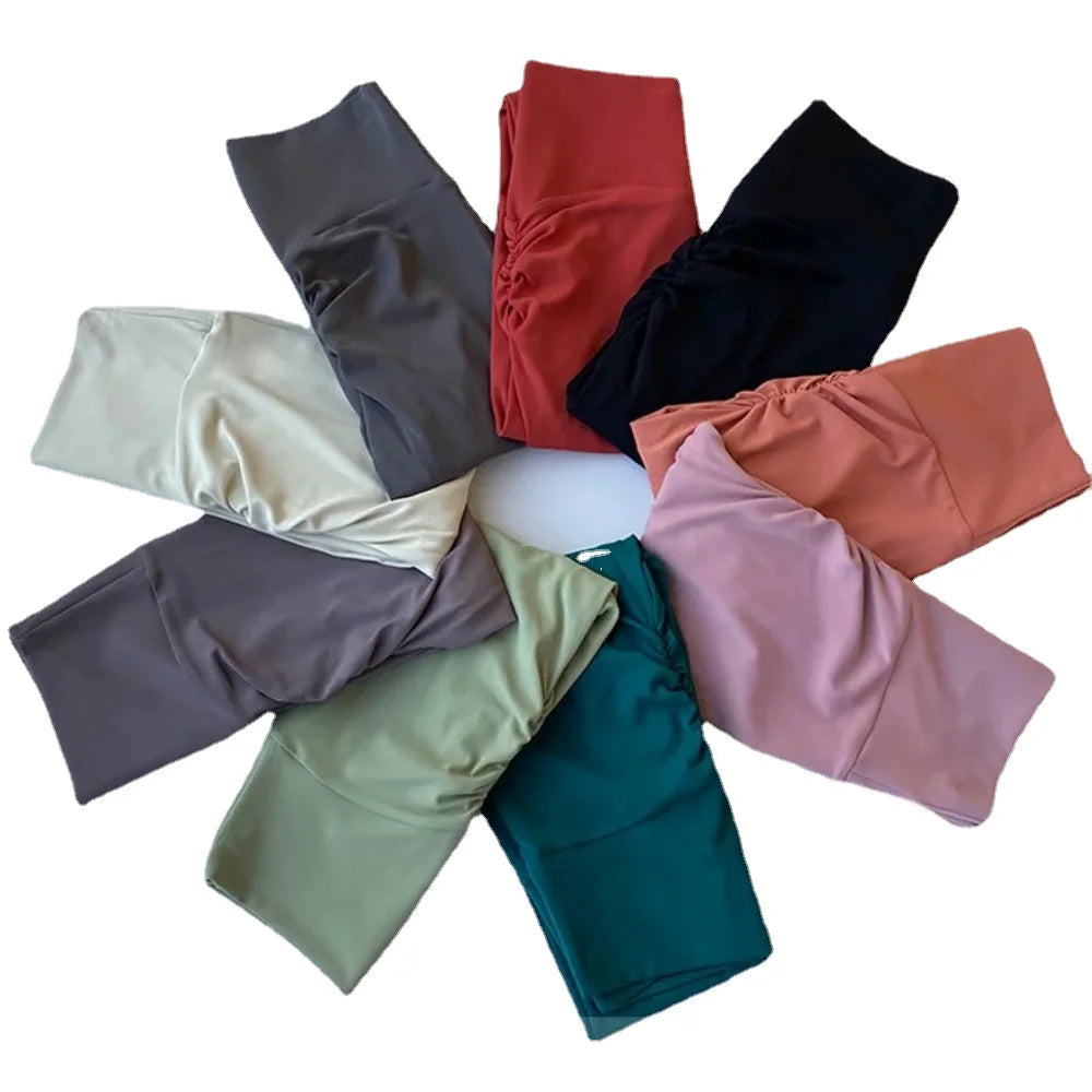 Scrunch Design Women's Seamless Yoga Leggings Fitness GYM Pants High Waist Elastic Sexy Hips Tight Peach Buttocks Quick Dry Breathable Pants
