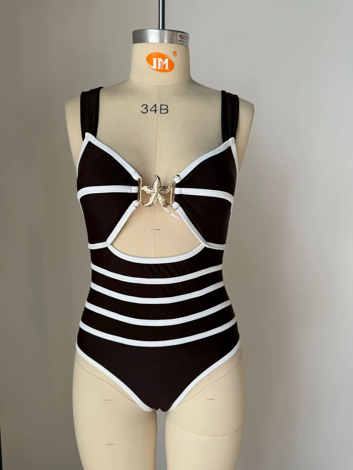 Women's One Piece Swimsuit High Waisted Tummy Control Monokini Hollow Out Swimwear for Beach Beachwear Bathing Suit