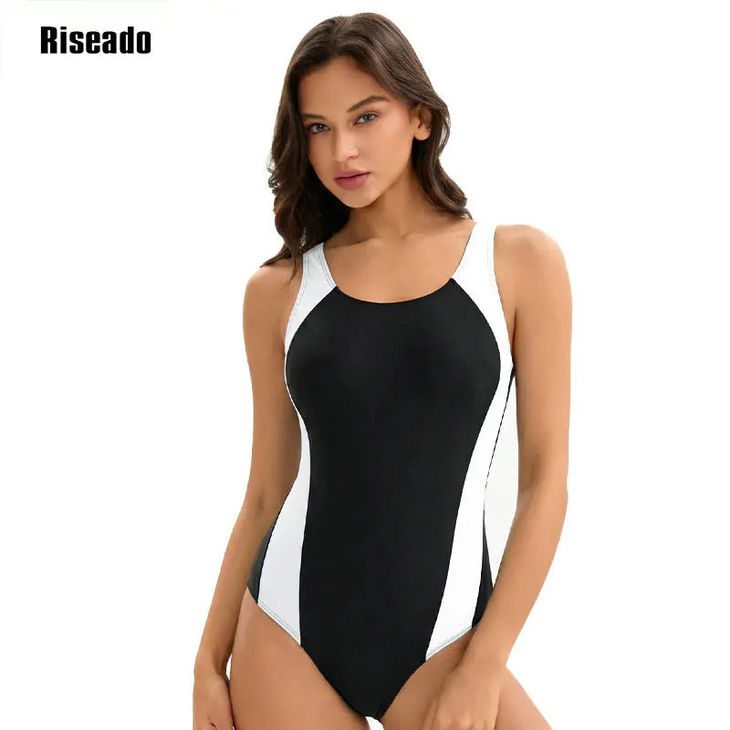 Women's One Piece Swimsuits Athletic Bathing Suit Full Coverage Sport Swimwear Slimming Modest Swim Suits