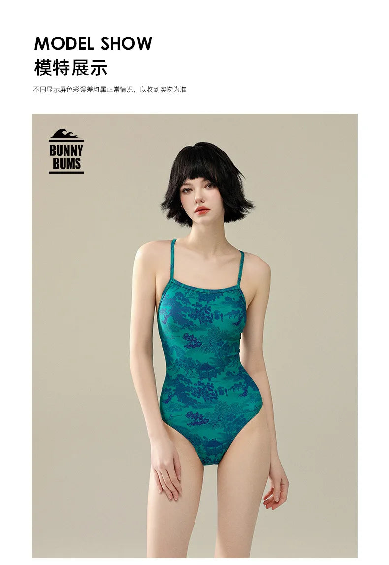 Professional Swimsuit Women Hot Springs Triangle One-piece Senior Sense Training Swimsuit Swimming Pool Dedicated