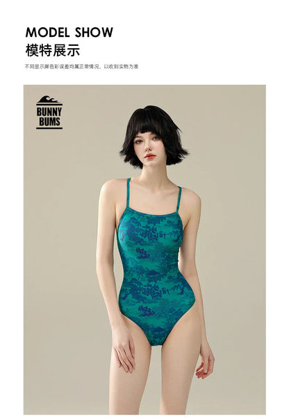 Professional Swimsuit Women Hot Springs Triangle One-piece Senior Sense Training Swimsuit Swimming Pool Dedicated