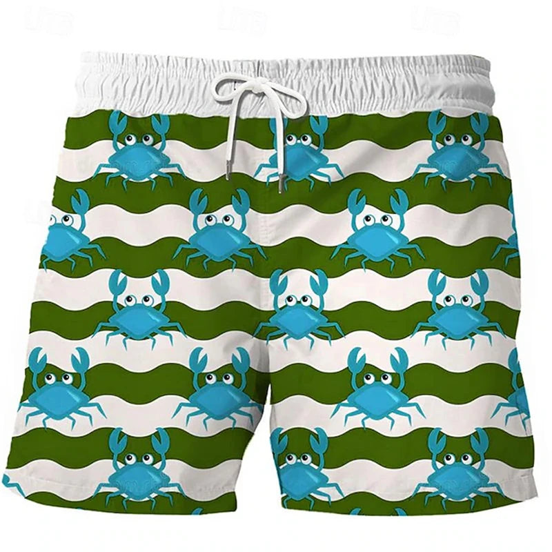 Animal Fish 3d Y2k Shorts Men Sea Creature Graphic Beach Shorts Kid Loose Casual Swimsuit Sports Pants Fashion Hawaii Swim Trunks