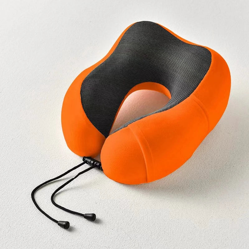 U Shaped Memory Foam Neck Pillows Soft Cervical Orthopedic Pillow Travel Essentials For Airplane Massage Neck Cushion