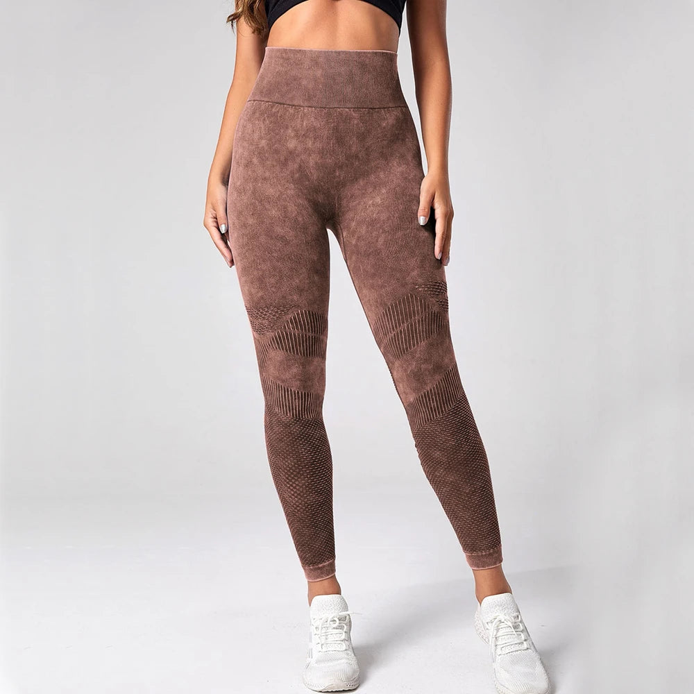 Women Leggings Washing Yoga pants Bubble Butt Push Up Fitness Legging High Waist Scrunch Tights Gym Seamless Leggings