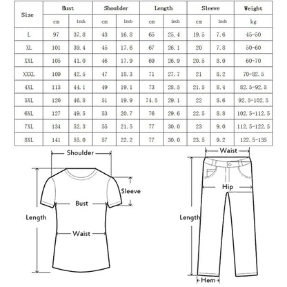 T Shirt Men Plus Size Mens Clothing T Shirts 6 Xl 7xl 8xl Large Size Black White Tee Basic Summer T-shirts Oversize Hip Hop