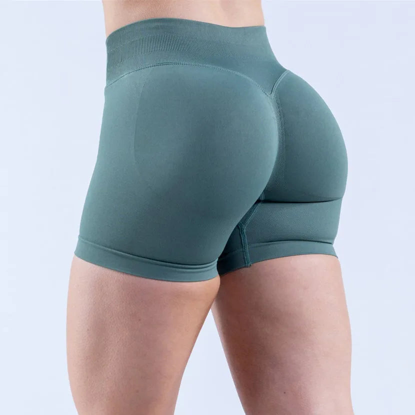 D-impact Gym Woman High Support Fitness Sports Biker Shorts Workout Scrunch Butt Yoga Seamless Leggings Running Shorts XP389