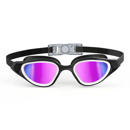 Professional Adult Anti-UV Swimming Goggles 180° Panoramic Electroplating Anti-Fog HD Lens Adjustable Silicone Swim Glasses