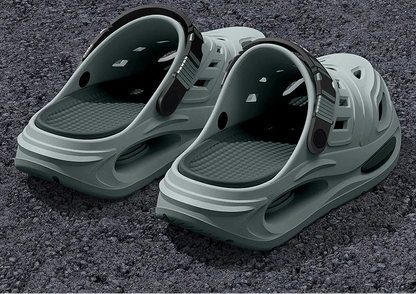 Men's and Women's Cave Shoes Fashion Breathable Sandals with Removable Insoles Non-slip Cushioned Thickened Soft Slippers