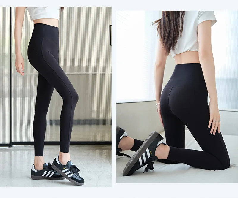 Sharkskin Sport Leggings Women High Waisted Butt Lifter Tight Fitting Fitness Yoga Push Up Leggings