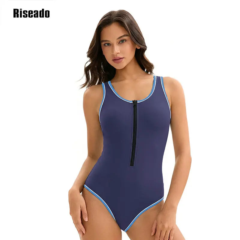 Women's One Piece Swimsuits Athletic Bathing Suit Full Coverage Sport Swimwear Slimming Modest Swim Suits