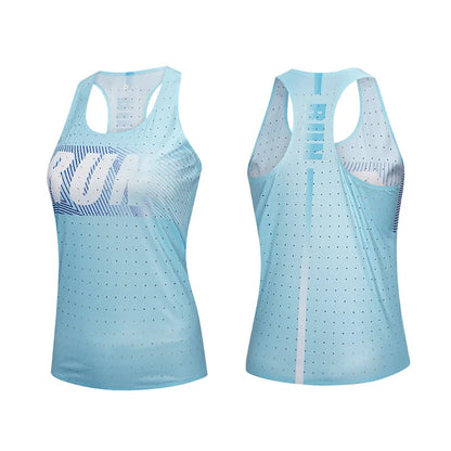 80g Lightweight Running Vest Women Yoga Sports Fitness Tops Marathon Jogging Quick Dry Sleeveless T-shirt Gym Crossfit Vests