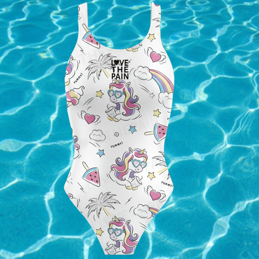 Unicorn One Piece Swimsuit Women Swimwear Bathing Suit Swim Suit Beach Wear Bodysuit