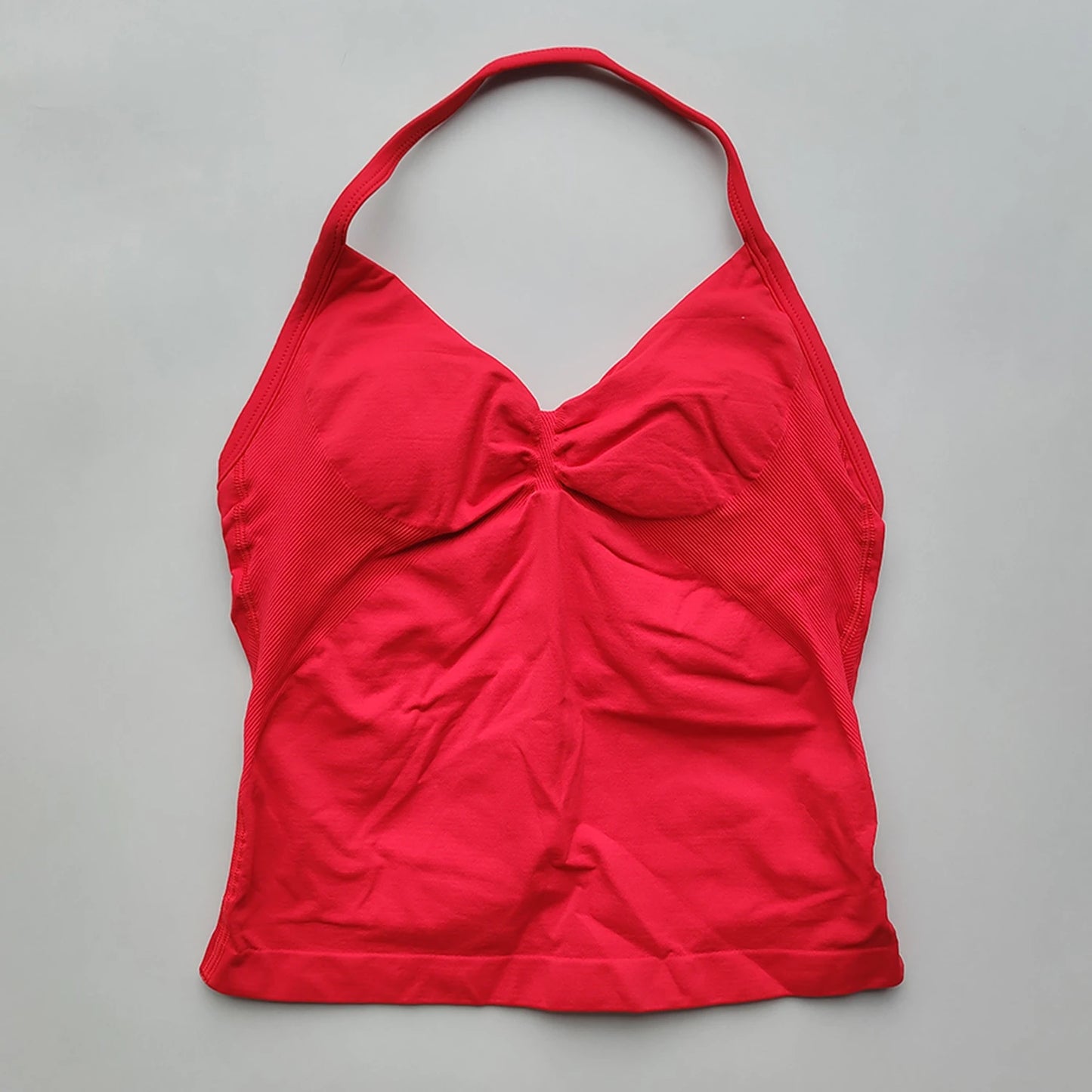 Longline Strappy Gym Tops Women's Sleeveless Workout Shirt  Gym Clothes  Scrunch Open Back Bra Running Yoga Tank Tops