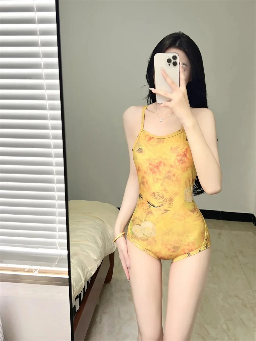 Professional Racing Swimsuit Hot Sale Of The Season Model Sensual Triangle One-Piece for Women Thermal Spa Beach Swimming Pool