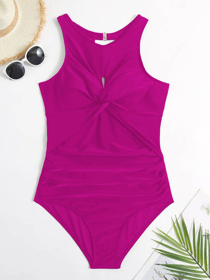 High Neck Swimwear Women One Piece Swimsuit Female Solid Bathers Bathing Swimming Swim Suit Beachwear Bodysuit
