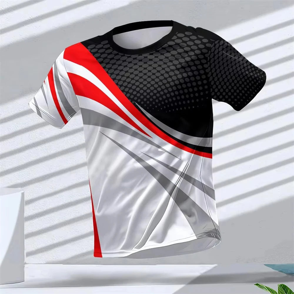 Gym Summer Quick Dry Breathable Men's T Shirt Outdoor Run Fitness Sports Short Sleeve Casual O-Neck Men Gym Sportswear T-Shirt