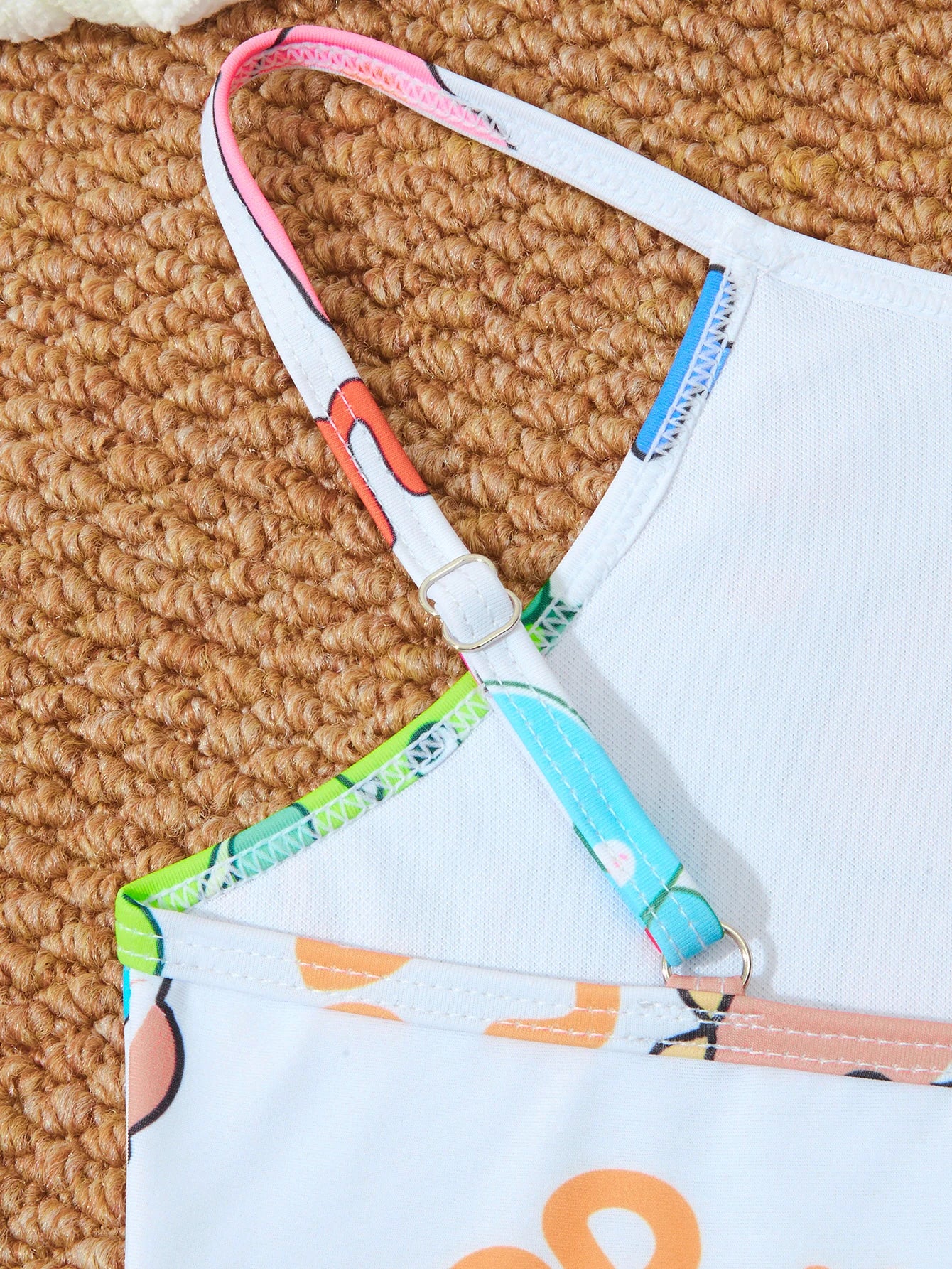 Printed Girls Swimsuit One Piece Kids Strappy Swimwear Children Swimming Bathing Swim Suit Beachwear