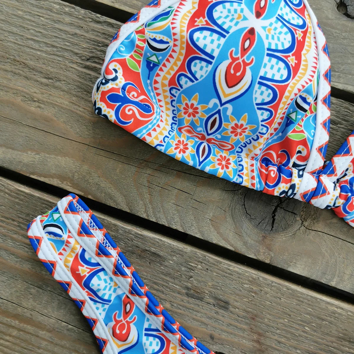 Brazilian Bikini Set Women Print Biquini Female Cut Bikinis Swimwear Push Up Swimsuit Bath Suit