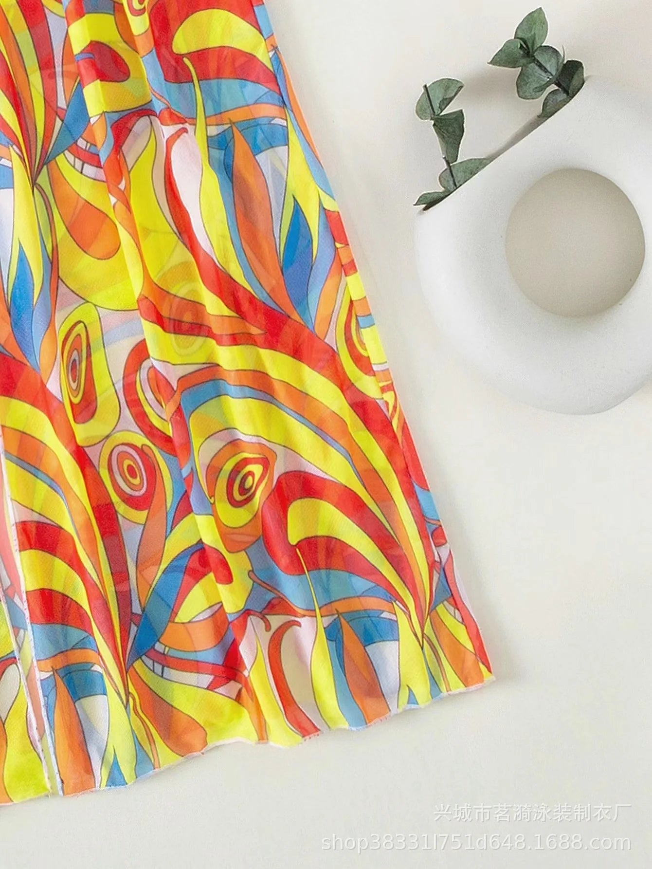 Summer Print Bikinis Swimwear Female Swimsuit Beachwear Push Up Three-Piece Bikini Set Women Swimming Bathing Suit