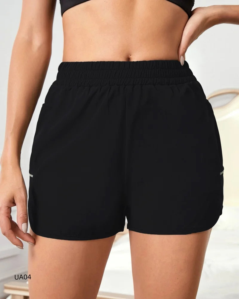 Women's High-Waisted Pocket Shorts