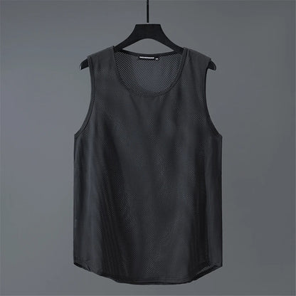 Summer Tank Tops Men Plus Size 10XL 11XL Basketball Vest Football Solid Color Running Vest Male Tank Tops Big Size 11XL