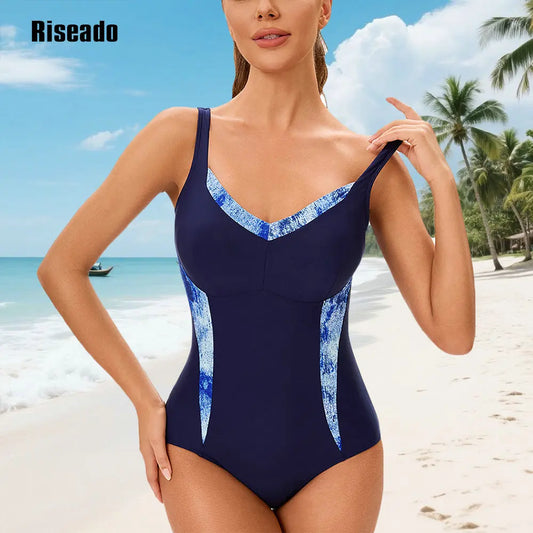 Women's Soft Cup Sporty Strap One Piece Swimwear- Women's One Piece Swimsuit with Comfort and Durability