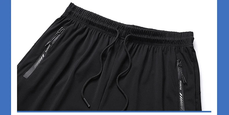 Plus Size 8XL 9XL Bermuda Masculina Summer Quick-drying Ice Silk Beach Shorts Men Gym Joggers Running Basketball Shorts Clothing