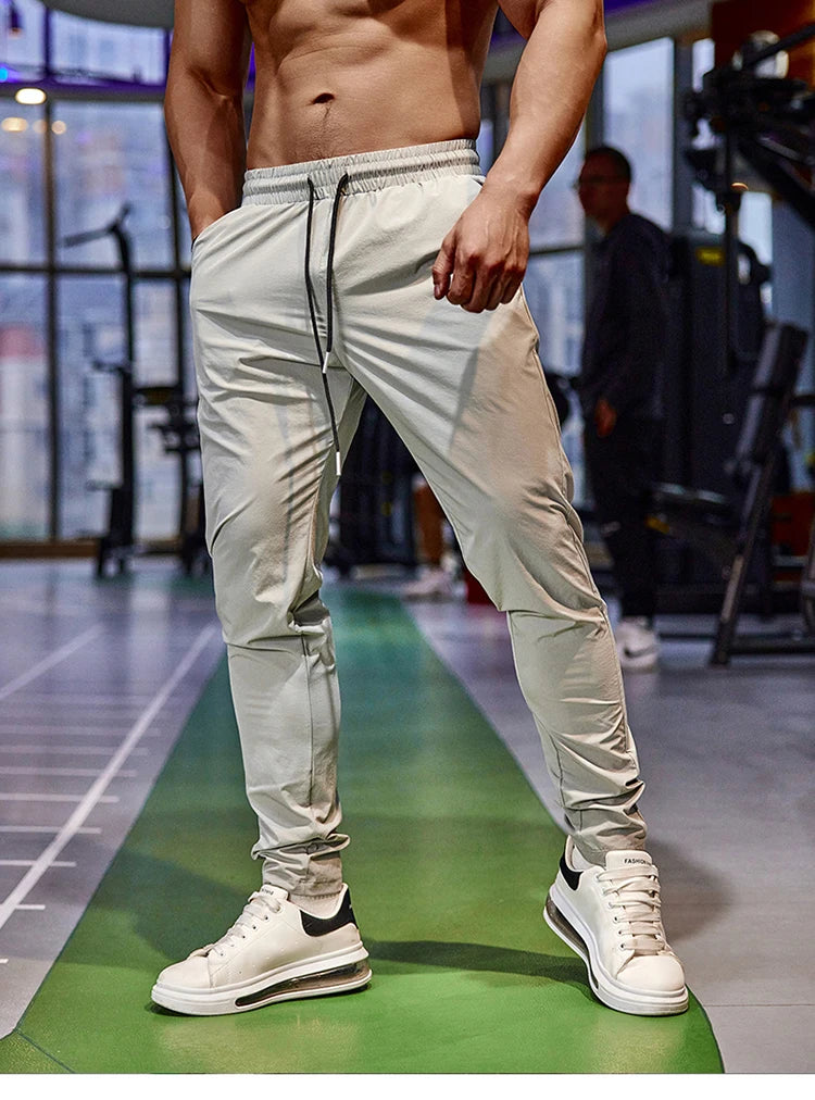 Pencil Pants Mens Gym Casual Sweatpants Pant Fishing Breathable Quick-Drying Ice Silk Outdoor Sports Cycling Jogging Training
