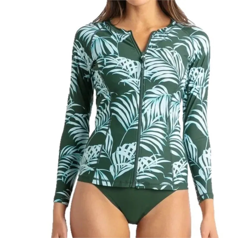 Swimwear Woman Swimsuit Rash Guard Long Sleeve Push Up Bikinis Briefs Brazilian Bathing Suit Women Beachwear Biquini Two Piece Suits