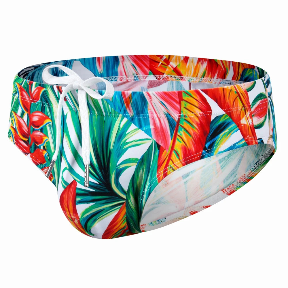Mens Swimwear with Push-Up Multicolor Trunks Boxer Men Breathable Swim Suit Speed Matching Beach Shorts Bathers