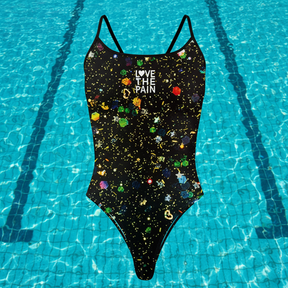 Female Women's Swimsuit One-piece Comfortable Set Swimwear Functional Training Thin Strap Swimsuit Swimming Bathers Pool Squad
