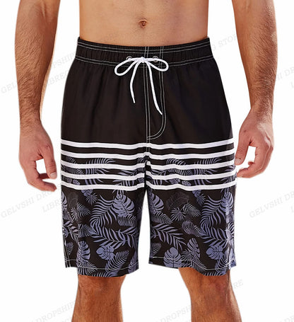 Men's Swimming Shorts Stripe 3d Surfing Board Short Kids Beach Shorts Men Swim Trunks Masculina Sports Fitness Pants Boy Briefs