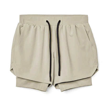 Running Shorts Male Gym Men's Shorts Crossfit 2 IN 1 Sport Shorts Homme Fitness Basketball Jogging Bodybuilding Short Pants