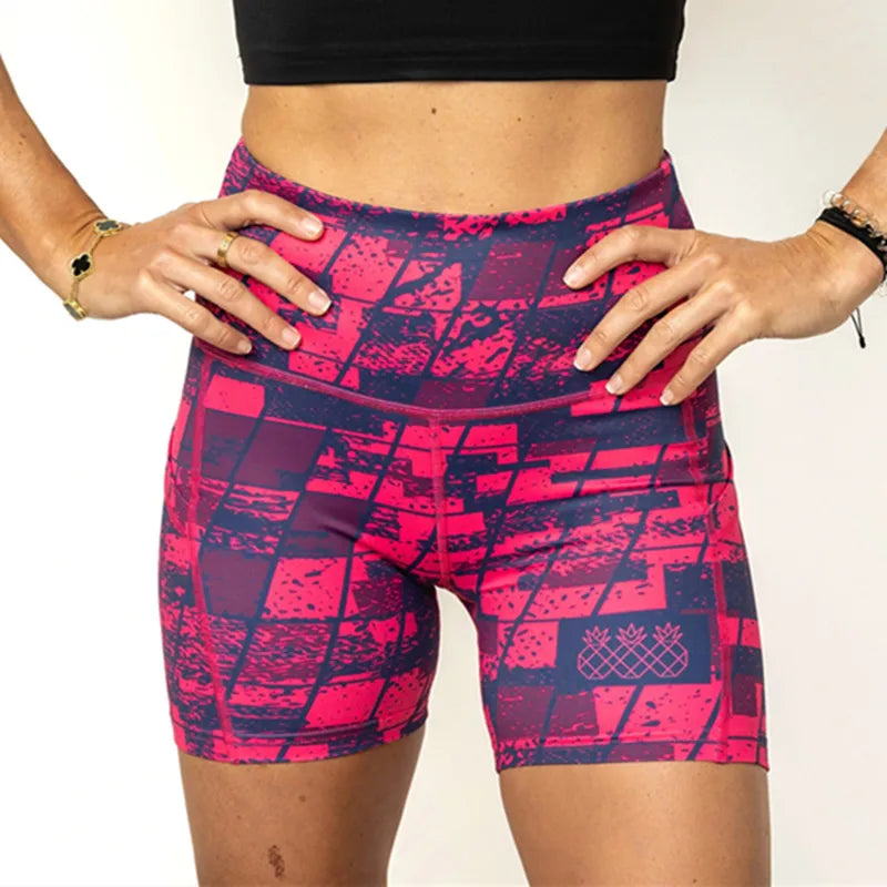 Women's Racing Yoga Shorts Casual Tight Shorts Fitness Pants Running Elastic Femme Biker Shorts